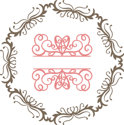 decorative-floral-circle-split-text-frame-free-svg-file-SvgHeart.Com