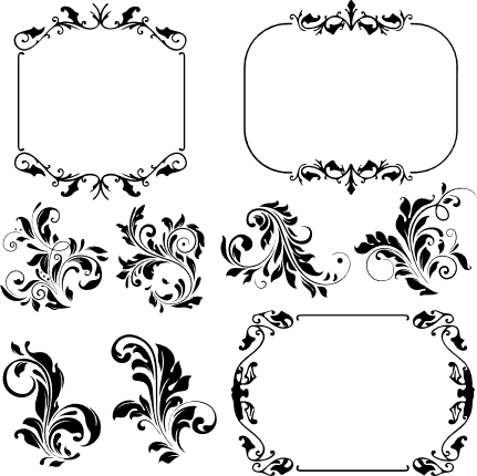 decorative-frame-elements-bundle-free-svg-file-SvgHeart.Com