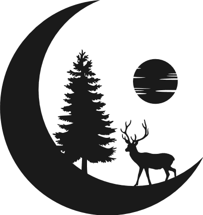 deer-on-moon-tree-hunting-free-svg-file-SvgHeart.Com
