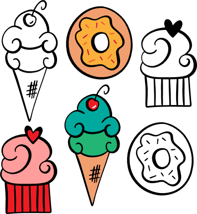 desserts-bundle-cupcakes-icecream-donuts-free-svg-file-SvgHeart.Com