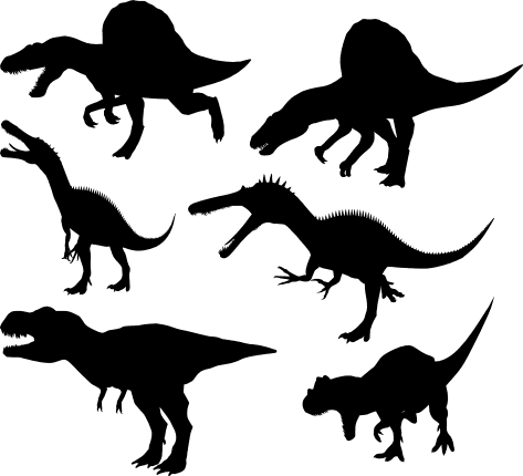 dinosaur-silhouette-bundle-dino-tyrannosaurus-trex-free-svg-file-SvgHeart.Com