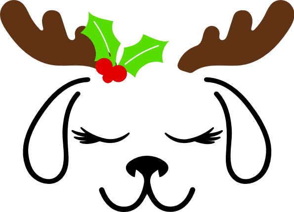 dog-moose-holly-leaves-antlers-christmas-free-svg-file-SvgHeart.Com