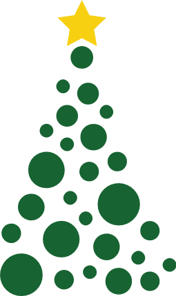 dotted-christmas-tree-with-star-decoration-free-svg-file-SvgHeart.Com