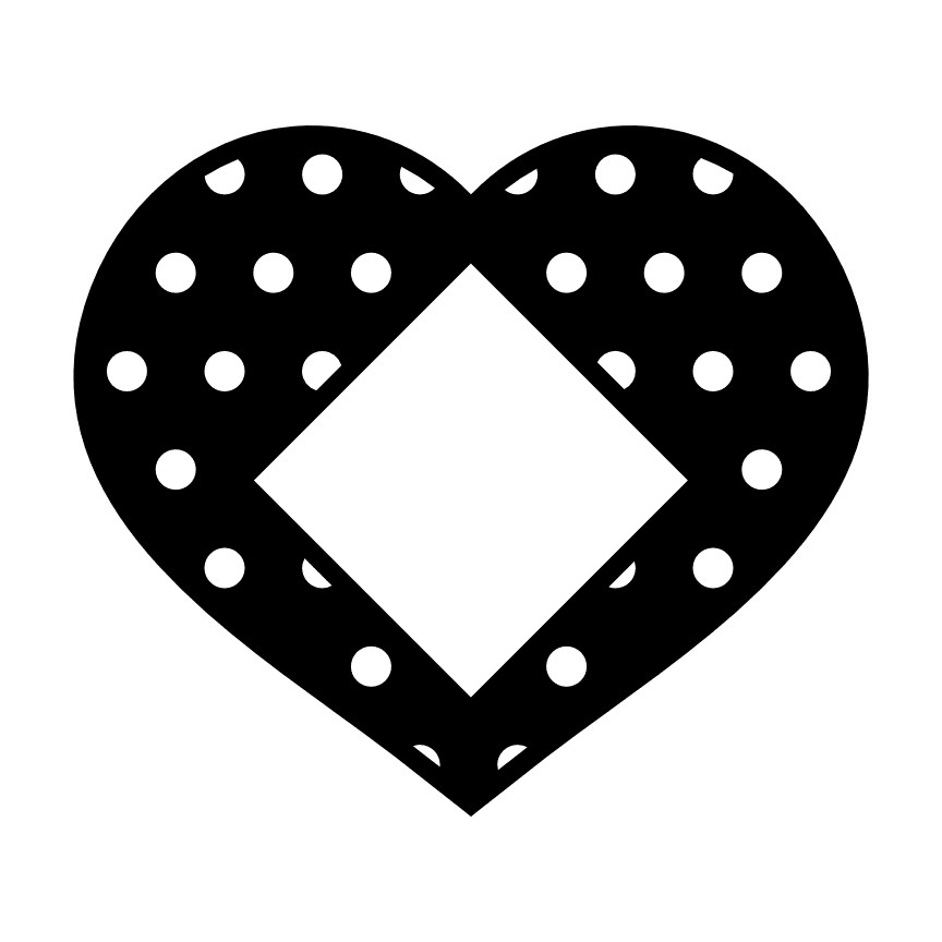 dotted-heart-shape-monogram-frame-decoration-free-svg-file-SvgHeart.Com