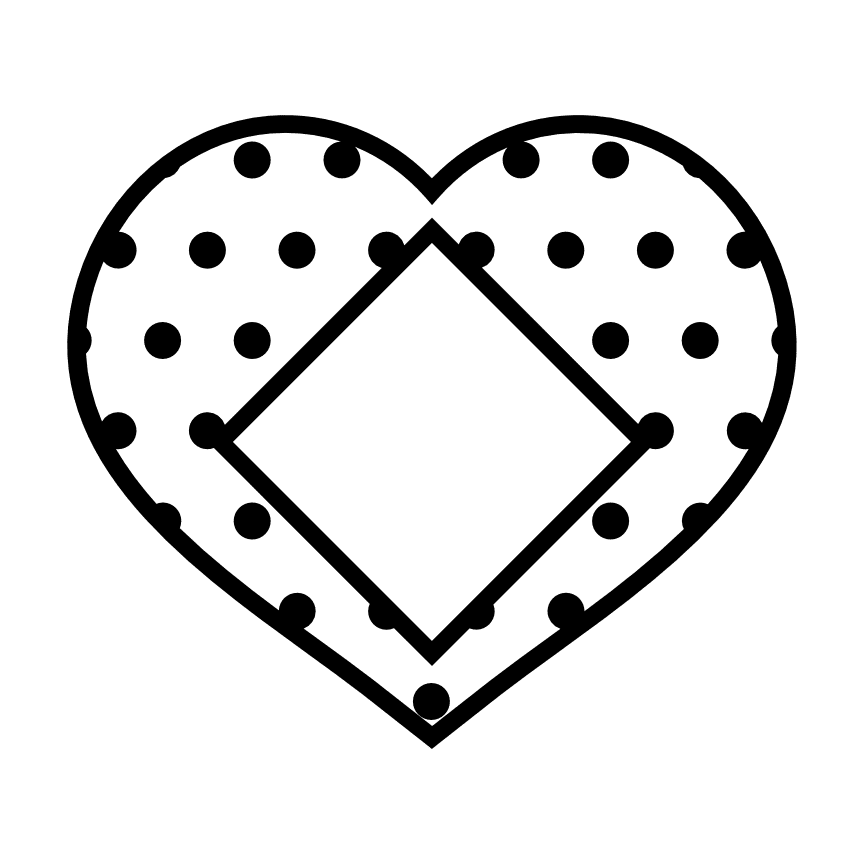 dotted-heart-shape-monogram-frame-decoration-free-svg-file-SvgHeart.Com