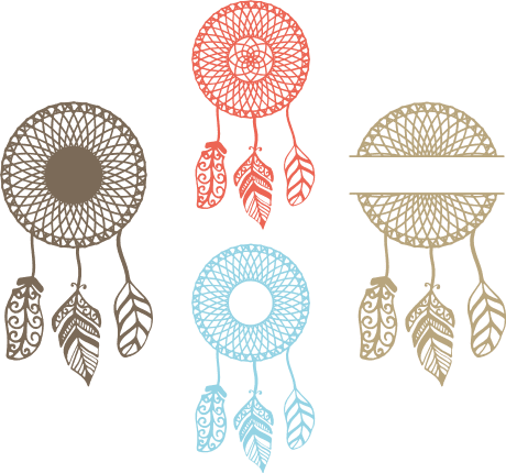 dream-catcher-monogram-frame-bundle-decorative-free-svg-file-SvgHeart.Com