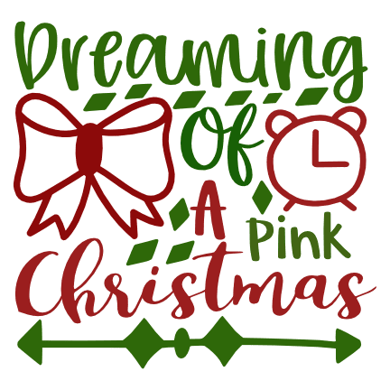 dreaming-of-a-pink-christmas-free-svg-file-SvgHeart.Com
