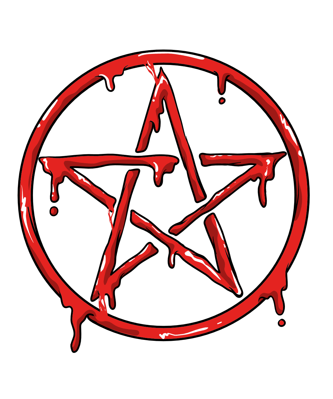 dripping-bloody-star-pentagram-free-svg-file-SvgHeart.Com