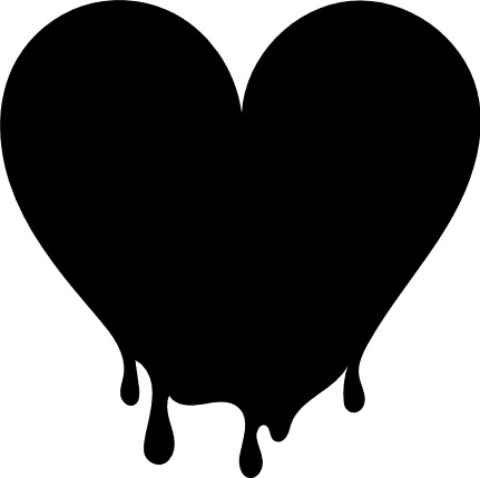 dripping-heart-silhouette-bleeding-free-svg-file-SvgHeart.Com