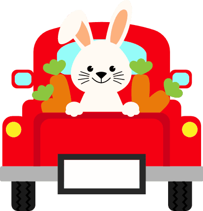easter-truck-with-bunny-and-carrots-free-svg-file-SvgHeart.Com