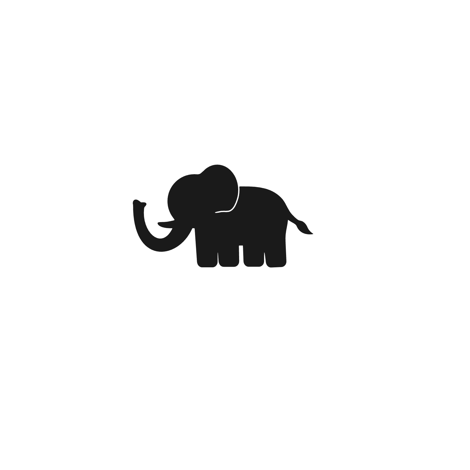 Elephant Silhouette, Animal Free Svg File - SVG Heart