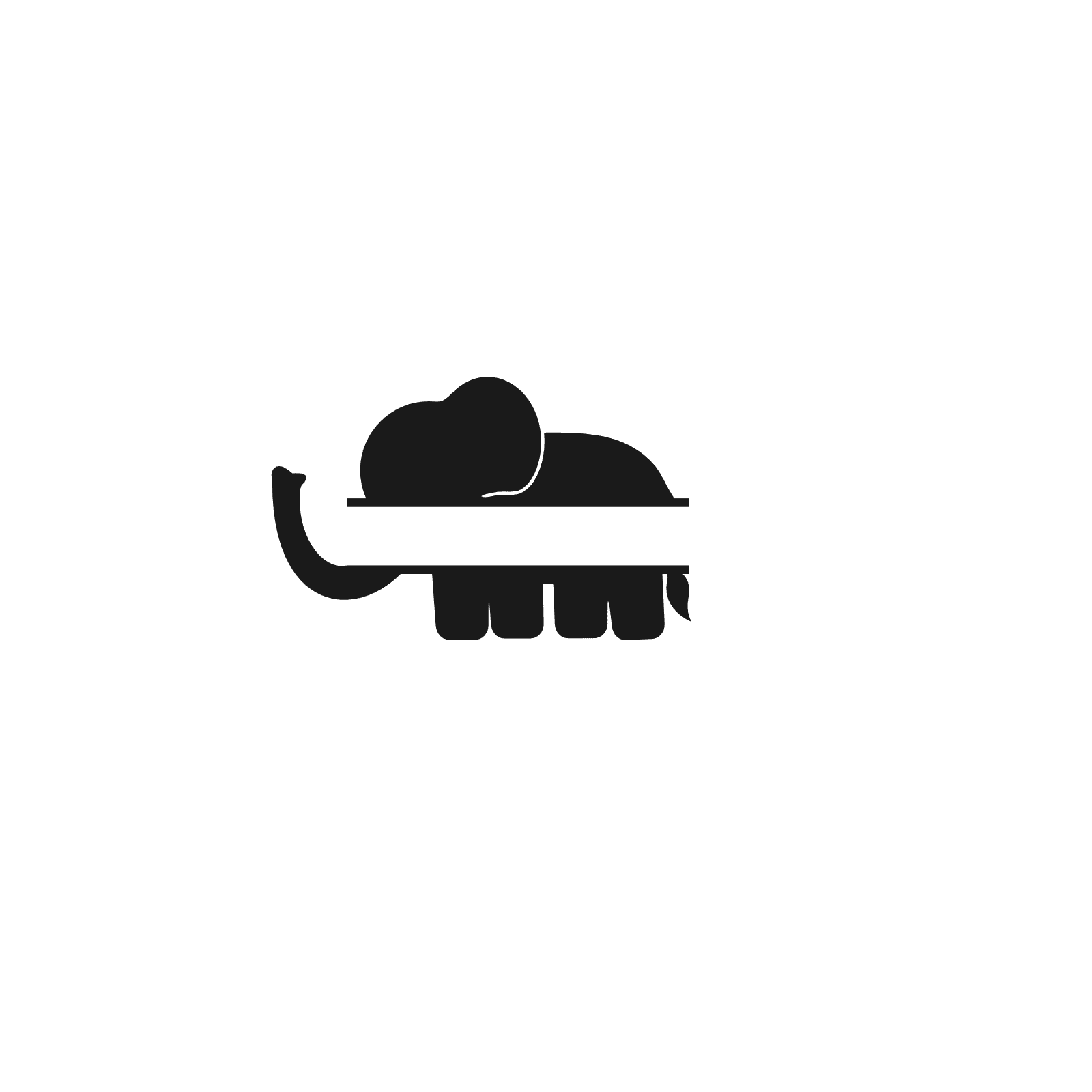 elephant-split-text-frame-animal-free-svg-file-SvgHeart.Com