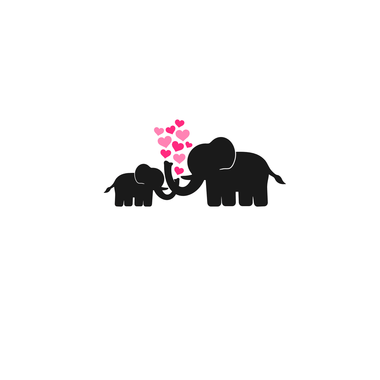 elephants-with-hearts-love-free-svg-file-SvgHeart.Com