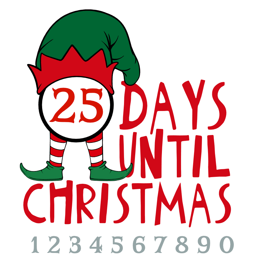 elf-countdown-monogram-christmas-free-svg-file-SvgHeart.Com