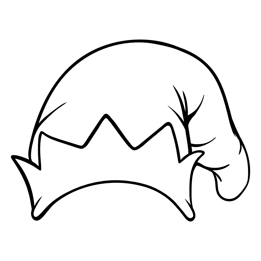 elf-hat-outline-christmas-free-svg-file-SvgHeart.Com