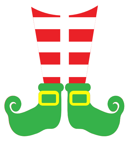 elf-leg-monogram-christmas-free-svg-file-SvgHeart.Com