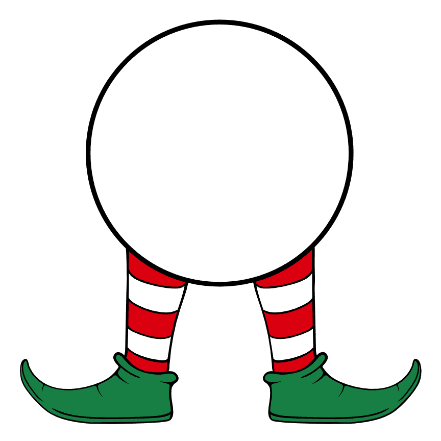 elf-legs-monogram-frame-christmas-free-svg-file-SvgHeart.Com