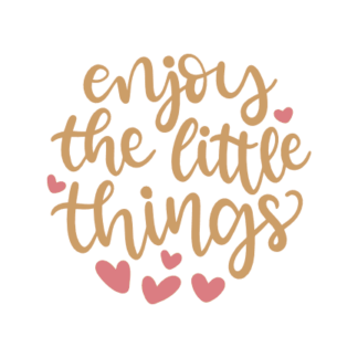 enjoy-the-little-things-hearts-free-svg-file-SvgHeart.Com