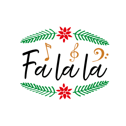 fa-la-la-christmas-free-svg-file-SvgHeart.Com