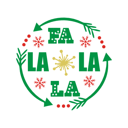 fa-la-la-la-christmas-free-svg-file-SvgHeart.Com