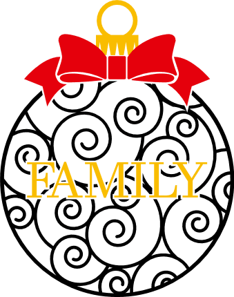 family-bauble-with-bow-christmas-decoration-ornament-free-svg-file-SvgHeart.Com