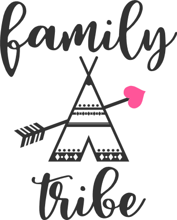 family-tribe-teepee-with-arrow-wedding-free-svg-file-SvgHeart.Com