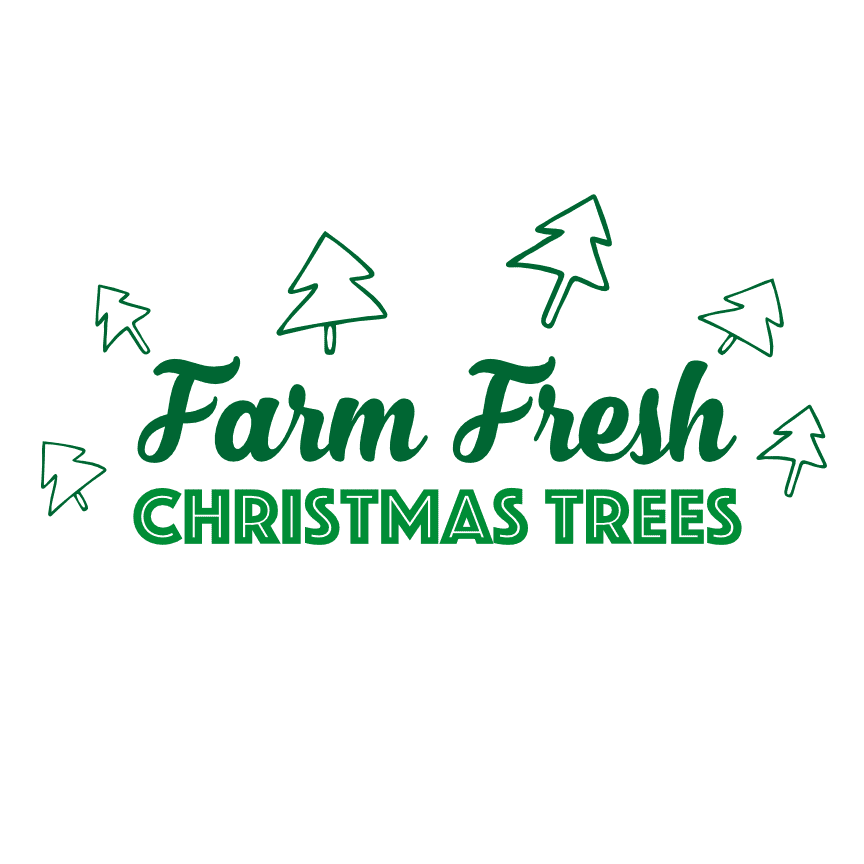 farm fresh christmas trees, holiday free svg file - SVG Heart