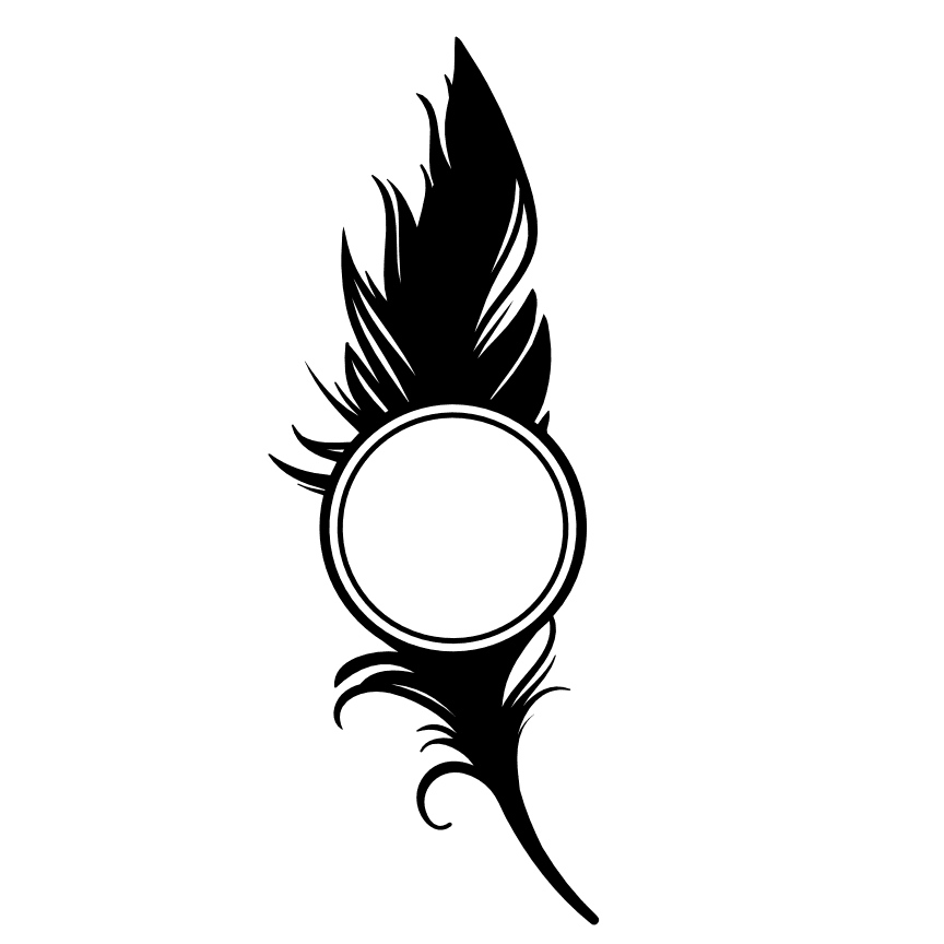 feather-monogram-decoration-free-svg-file-SvgHeart.Com