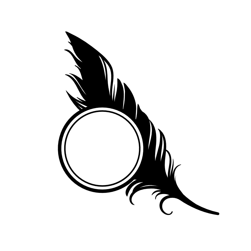 feather-monogram-frame-decorative-free-svg-file-SvgHeart.Com