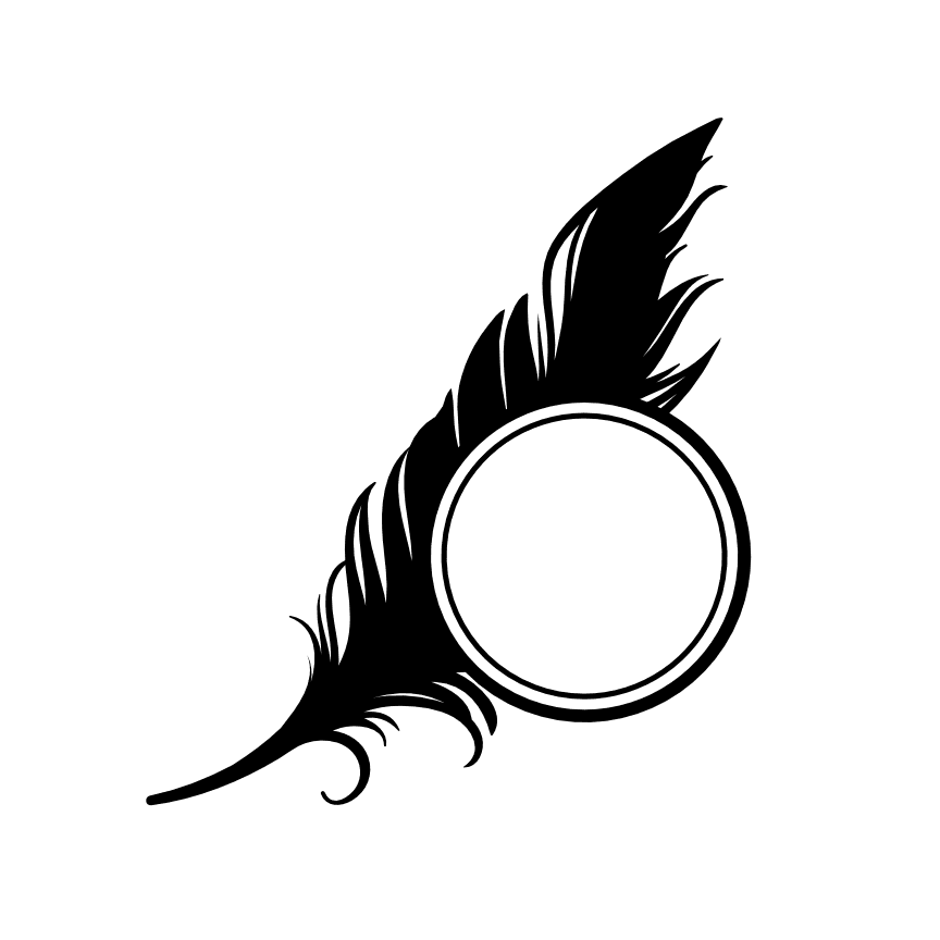 feather-monogram-frame-decorative-free-svg-file-SvgHeart.Com