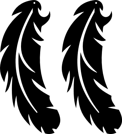 feathers-earring-fashion-free-svg-file-SvgHeart.Com