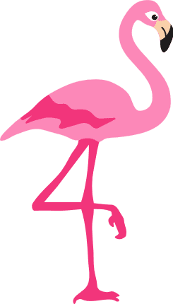 flamingo-standing-on-one-leg-summer-free-svg-file-SvgHeart.Com