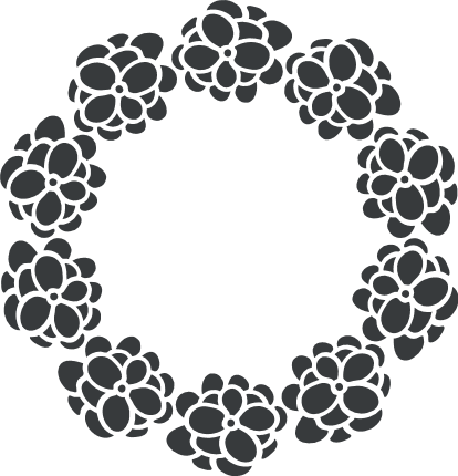 floral-circle-monogram-free-svg-file-SvgHeart.Com