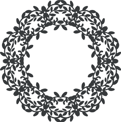 floral-decorative-circle-monogram-frame-free-svg-file-SvgHeart.Com