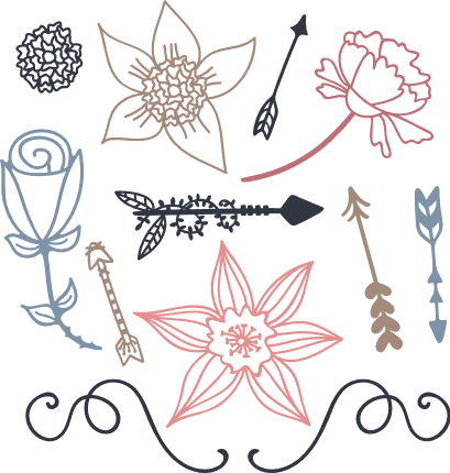 Rose Svg Bundle Flowers Svg Rose Bundle Svg Flower Bundle 