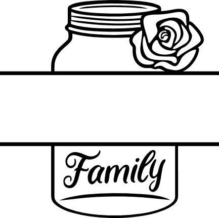 floral-family-jar-split-text-frame-decorative-free-svg-file-SvgHeart.Com