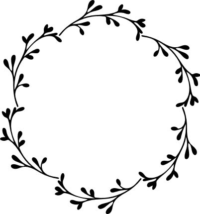 Floral Wreath Svg Rose Monogram Flower Svg Simple Frame 