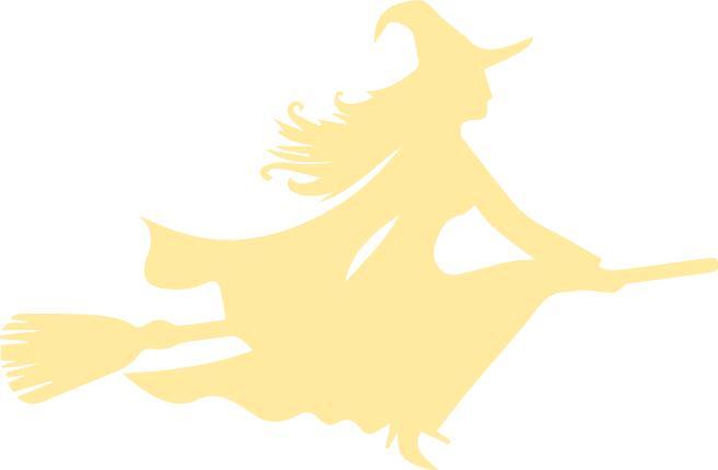 flying-witch-on-broom-stick-with-long-hair-halloween-free-svg-file-SvgHeart.Com