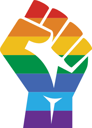 gay fist hand symbol, lgbt pride free svg file - SVG Heart