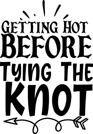 getting-hot-before-tying-the-knot-swirly-arrow-wedding-free-svg-file-SvgHeart.Com