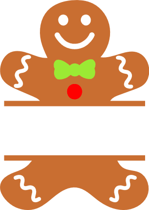 ginger-bread-man-split-text-frame-christmas-free-svg-file-SvgHeart.Com