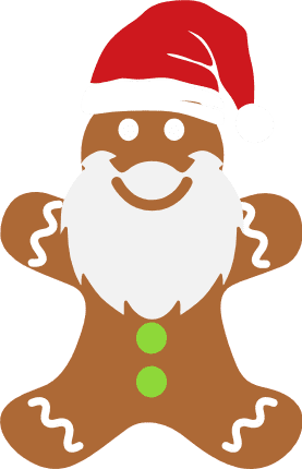 gingerbread-man-with-santa-hat-and-beard-christmas-free-svg-file-SvgHeart.Com