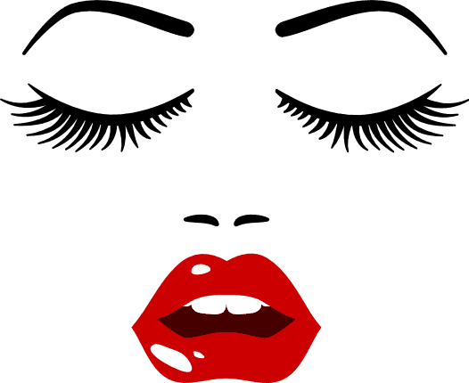 girl-face-with-long-lashes-free-svg-file-SvgHeart.Com