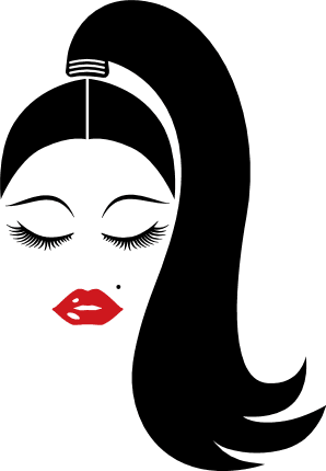 girl-with-updo-ponytail-fashion-free-svg-file-SvgHeart.Com