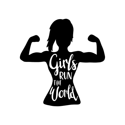 Girls Run In The World, Body Free Svg File - SVG Heart