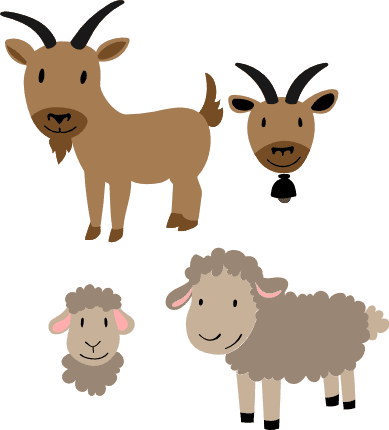 goat-and-sheep-farm-animal-free-svg-file-SvgHeart.Com