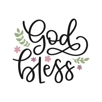 god-bless-leaves-flowers-free-svg-file-SvgHeart.Com