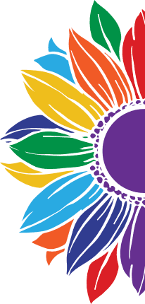half-sunflower-lgbt-pride-floral-free-svg-file-SvgHeart.Com