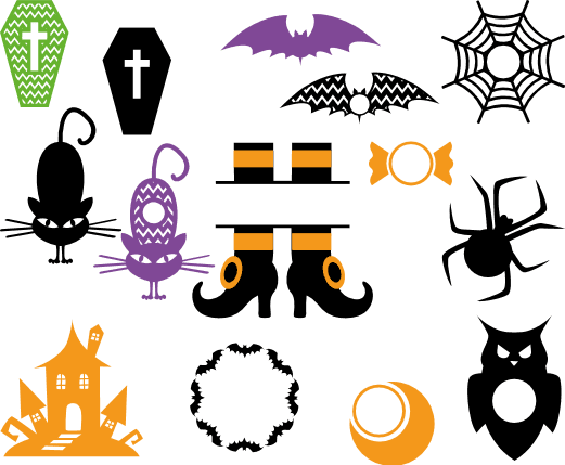 halloween-monogram-bundle-witch-shoes-coffins-free-svg-file-SvgHeart.Com