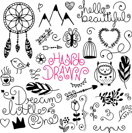 hand-drawn-designs-dream-catcher-hello-beautiful-birds-free-svg-file-SvgHeart.Com